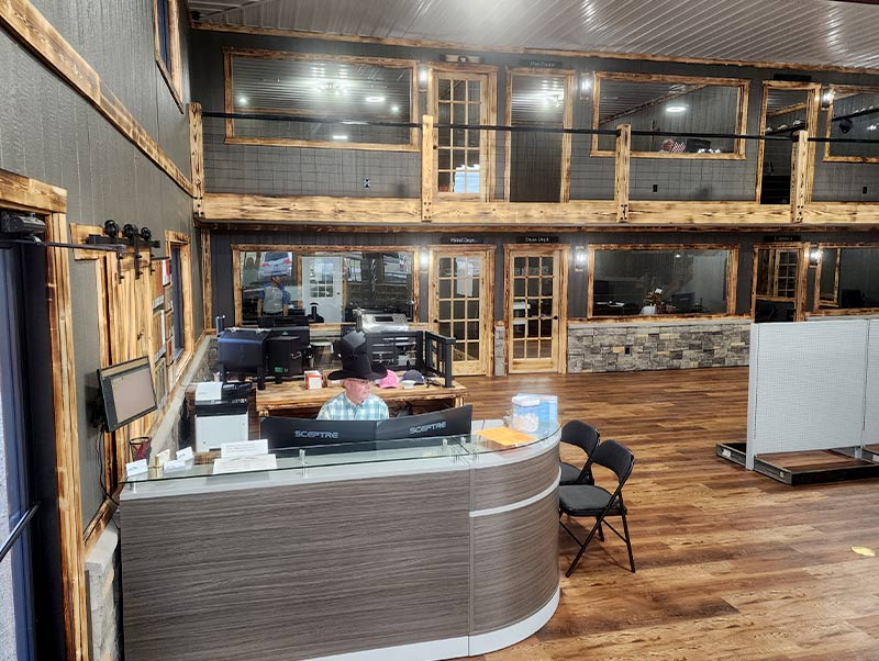 Interior Office at Mountain View Barns